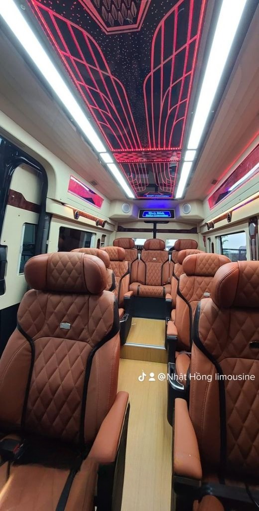 Xe Nhật Hồng Limousine Nội thất Limousine 9 chỗ VIP