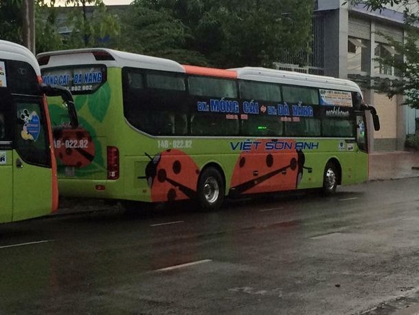 Xe Việt Sơn Anh Bên hông xe Mặt sau xe Giường nằm 46 chỗ
