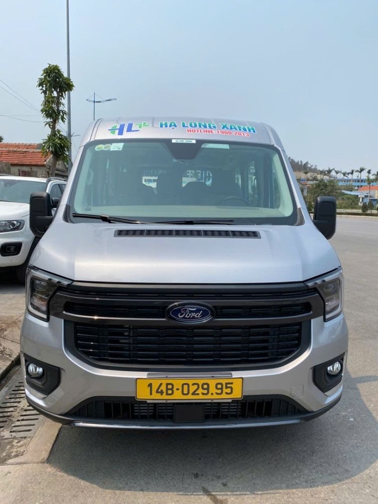 Xe Hạ Long Xanh Mặt trước xe Sơ đồ 16 chỗ