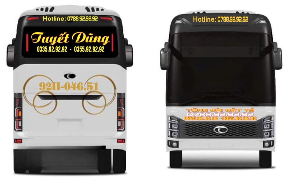 Xe Lovabus Mặt sau xe Mặt trước xe Limousine  24 phòng 