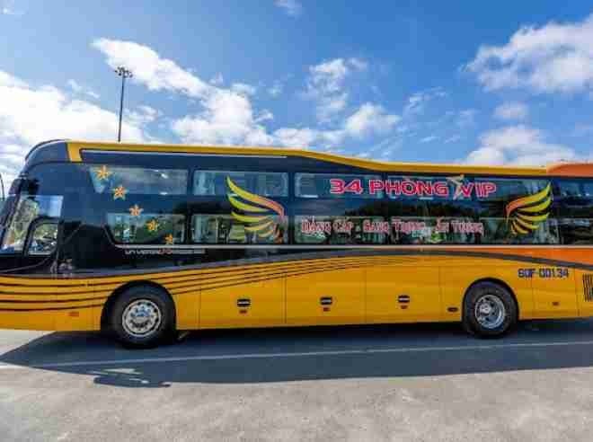Xe Tân Niên Bên hông xe Giường nằm 36 chỗ