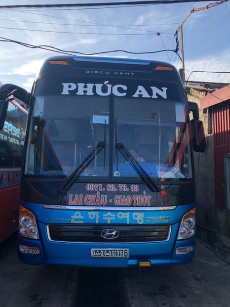 Xe Phúc An Mặt trước xe Giường nằm 40 chỗ
