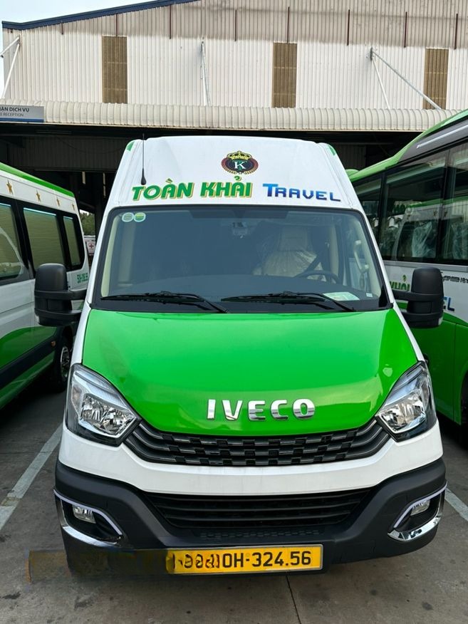 Xe Toàn Khải Mặt trước xe 