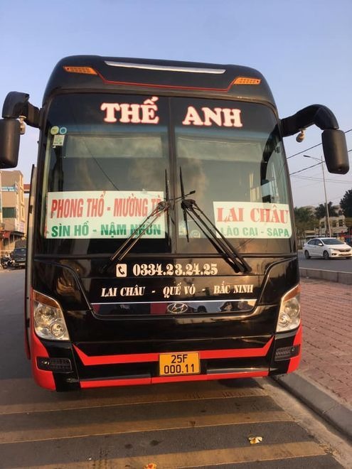 Xe Thế Anh Mặt trước xe Giường nằm 40 chỗ