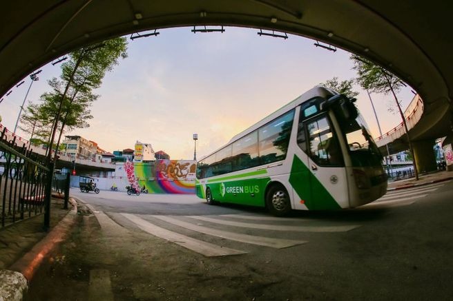 Xe Green Bus Bên hông xe Giường nằm 38 chỗ