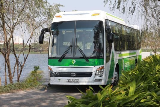 Xe Green Bus Mặt trước xe Giường nằm 38 chỗ