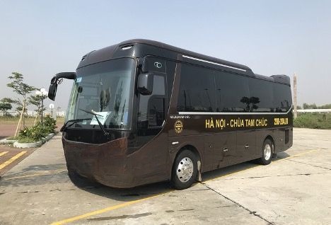 Xe Cát Bà Express Bên hông xe Ghế ngồi 29 chỗ 