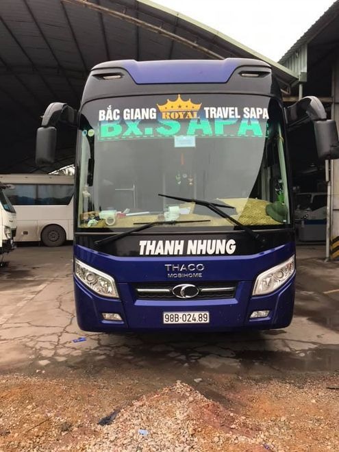 Xe Thanh Nhung Mặt trước xe Cabin 22 giường VIP