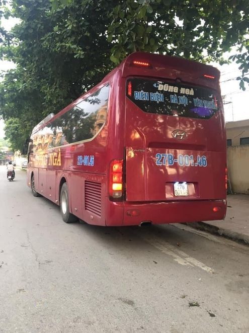 Xe Dũng Ngà Mặt sau xe Giường nằm 39 chỗ