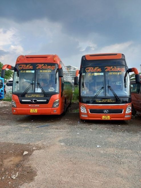 Xe Tiến Hùng (Phan Rang) Mặt trước xe 