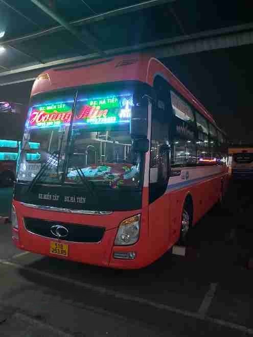 Xe Hoàng Minh Mặt trước xe Giường nằm 40 chỗ