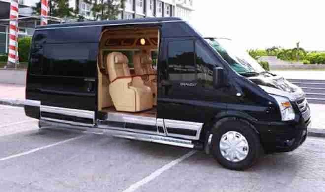 Xe Phúc Lâm Limousine Bên hông xe Limousine 11 chỗ