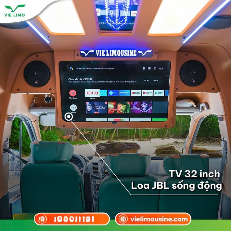 Xe Vie Limousine Tiện ích Limousine 9 chỗ