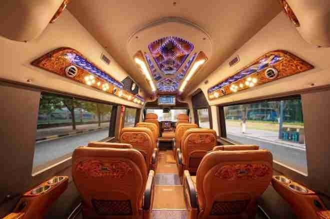 Xe Phiệt Học Ghế ngồi Tiện ích Nội thất Limouisne 11 chỗ