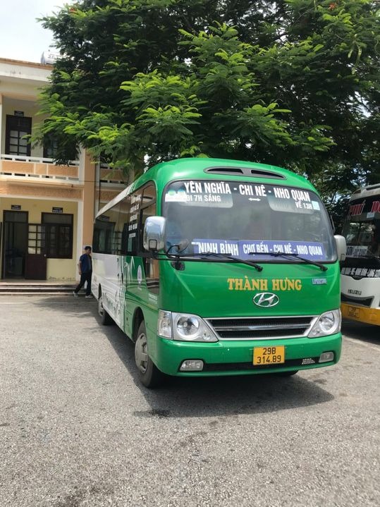 Xe Thành Hưng (Ninh Bình) Mặt trước xe Xe khách 29 chỗ