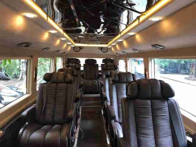 Xe Luxury Van Limousine Tiện ích Nội thất Limousine 13 chỗ 