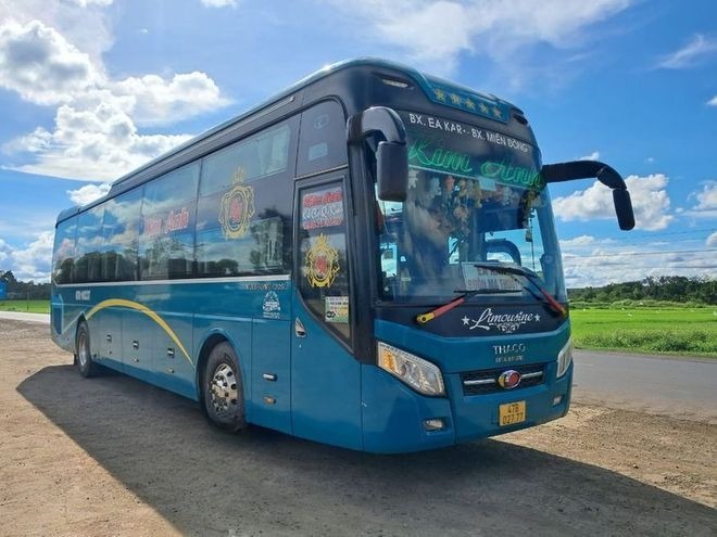 Xe Kim Anh Mặt trước xe Giường nằm 44 chỗ