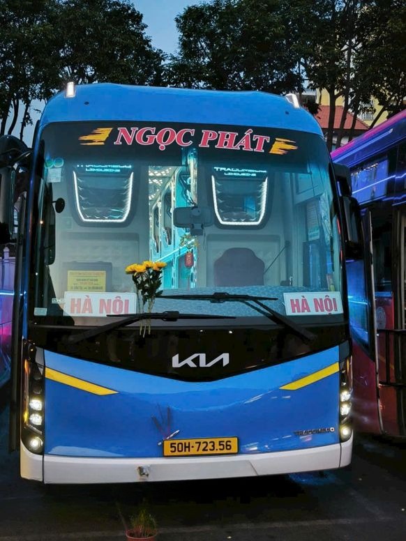 Xe Ngọc Phát Mặt trước xe Giường nằm Limousine 24 phòng