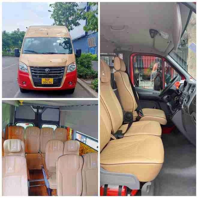 Xe AVIGO Bên hông xe Tiện ích Nội thất Ghế ngồi 16 chỗ