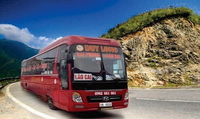 Xe Duy Long Mặt trước xe Giường nằm 41 chỗ (*)