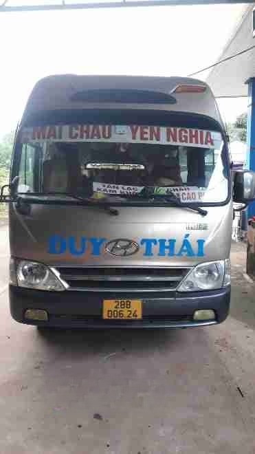 Xe Duy Thái Mặt trước xe Ghế ngồi 29 chỗ