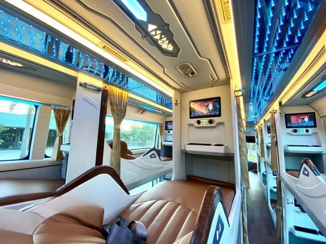 Xe Tân Kim Chi Giường nằm Tiện ích Nội thất Limousine 34 Giường VIP