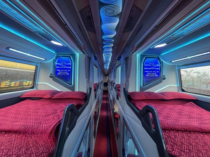 Xe Khánh Truyền (Hà Tĩnh) Giường nằm Tiện ích Nội thất Limousine giường phòng 22 chỗ (WC)