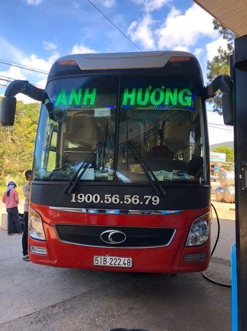 Xe Anh Chương (Lâm Đồng) Mặt trước xe Giường nằm 44 chỗ
