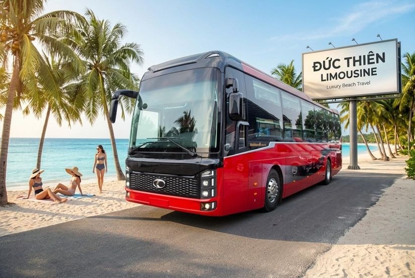 Xe Đức Thiên Mặt trước xe Limousine 24 Phòng