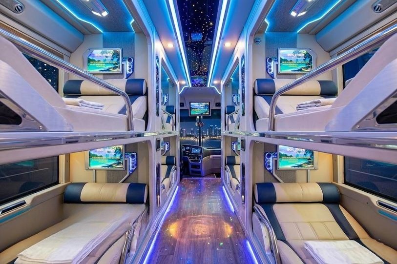 Xe Đức Thiên Giường nằm Tiện ích Nội thất Limousine 24 Phòng
