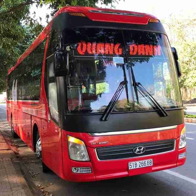 Xe Quang Danh Mặt trước xe Bên hông xe Giường nằm 40 chỗ