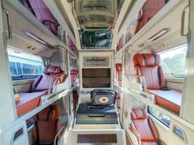 Xe Quân Kiên Limousine Giường nằm Tiện ích Nội thất Limousine giường nằm 34 chỗ