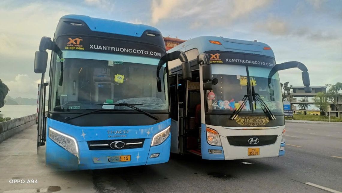 Xe Xuân Trường Limousine Mặt trước xe 