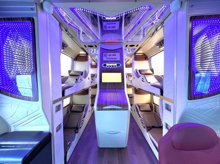 Xe Vũ Cẩm Giường nằm Tiện ích Nội thất Limousine giường phòng 34 chỗ