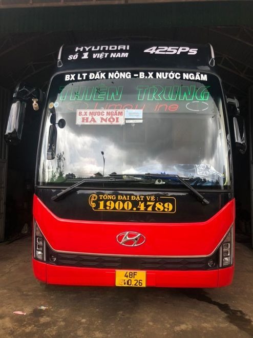 Xe Thiên Trung Mặt trước xe 