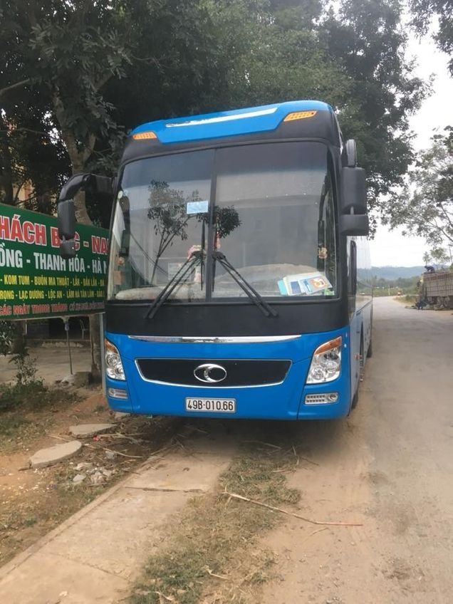 Xe Tâm Đức Mặt trước xe Giường nằm 40 chỗ