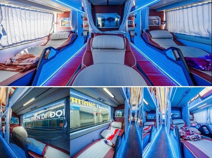 Xe Hạnh Cafe Giường nằm Nội thất Tiện ích Limousine 34 Giường