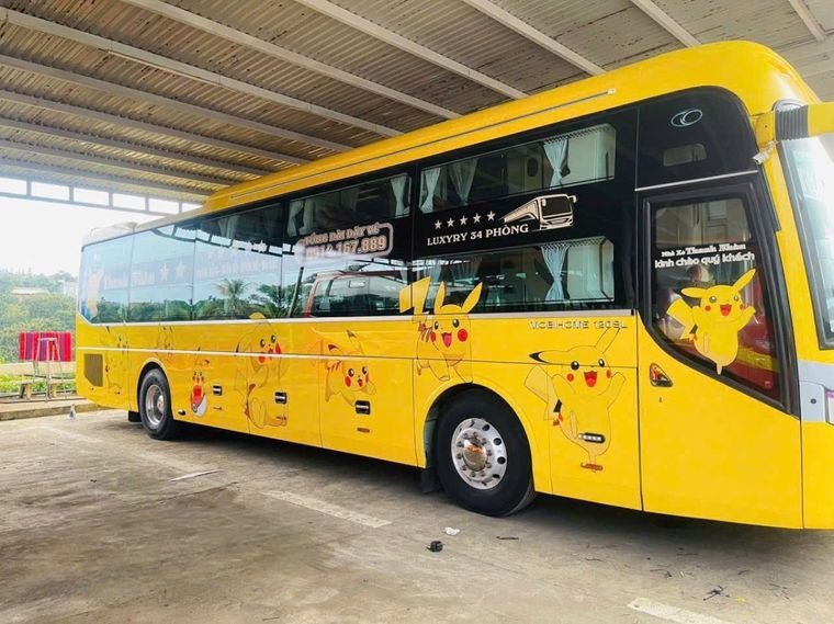 Xe Thanh Nhàn (Eakar) Bên hông xe Giường nằm 34 chỗ