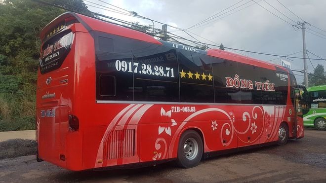 Xe Đồng Tiến - Bến Tre Bên hông xe Giường nằm Giường nằm 40 chỗ