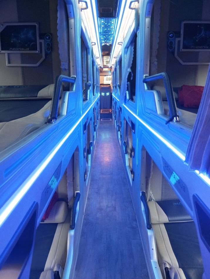 Xe Tân Quang Dũng Express Giường nằm Nội thất 