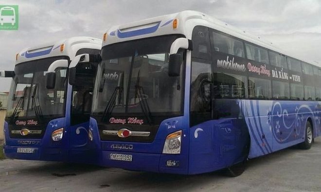 Xe Dương Hồng Bên hông xe Giường nằm 43 chỗ (Mới)