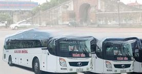 Xe Khánh Hồng Bên hông xe Giường nằm 42 chỗ