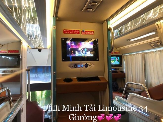 Xe Bình Minh Tải Nội thất Tiện ích Giường nằm Limousine 34 Phòng Đơn