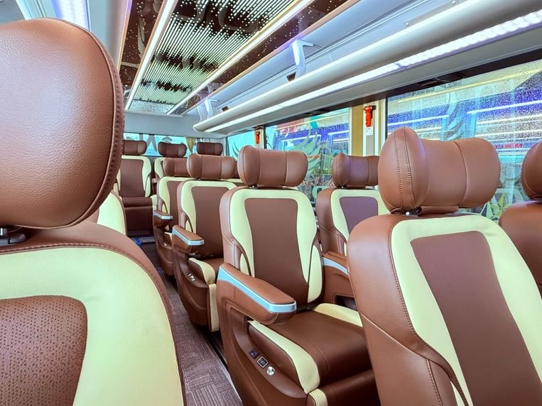 Xe Huệ Nghĩa Limousine Ghế ngồi Nội thất Limousine 19 chỗ