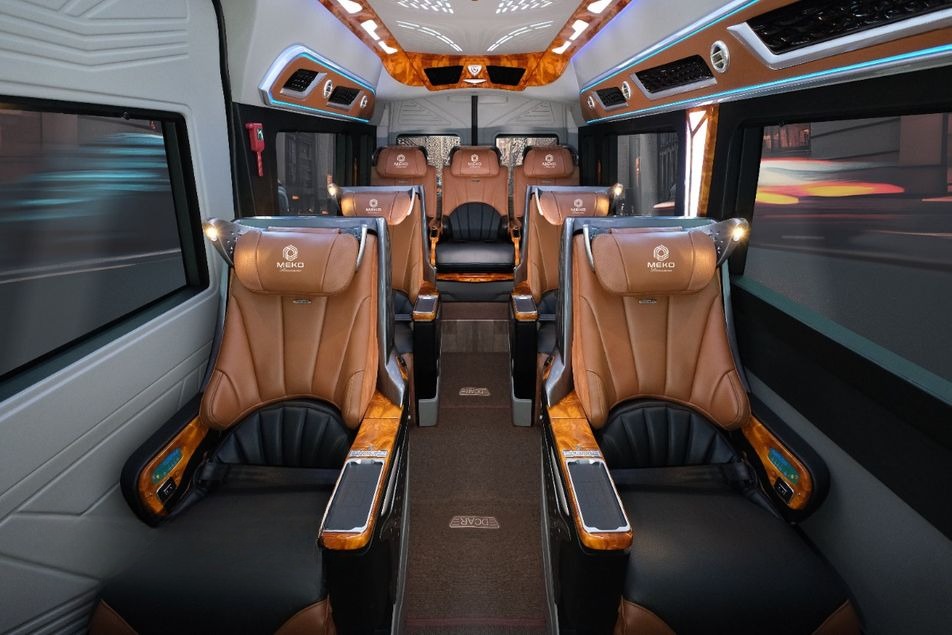 Xe MEKO Limousine Nội thất Ghế ngồi Limousine 9 chỗ