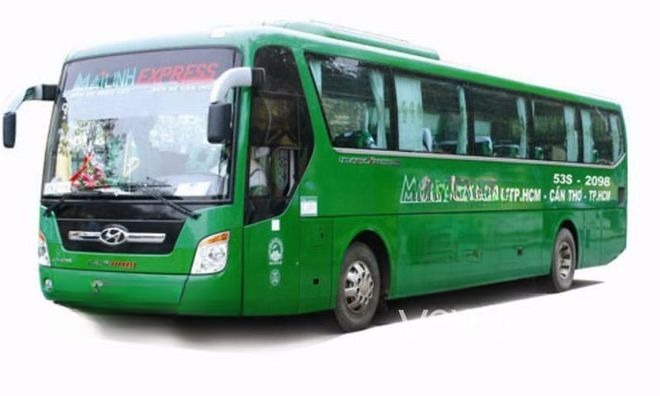 Xe Mai Linh Mặt trước xe Giường nằm 40 chỗ