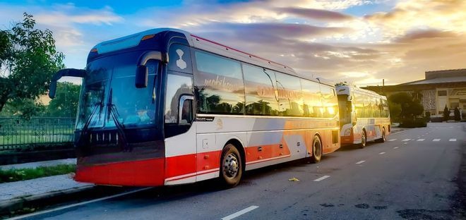Xe Sâm Hương Mặt trước xe Giường nằm 44 chỗ