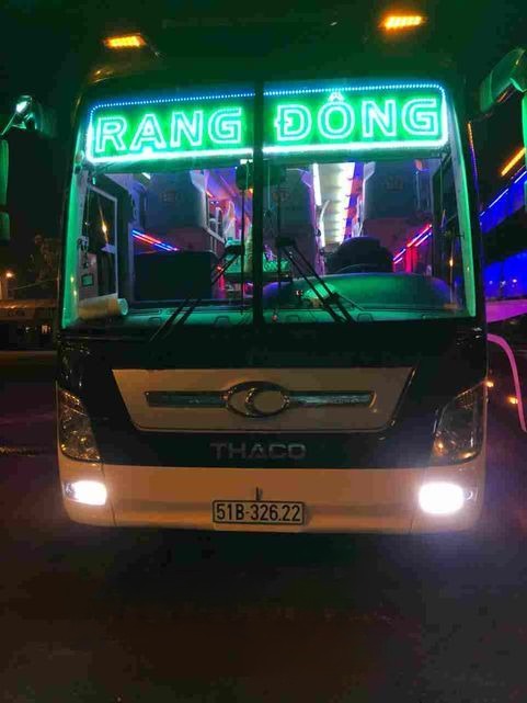 Xe Rạng Đông Buslines Mặt trước xe Giường nằm 40 chỗ