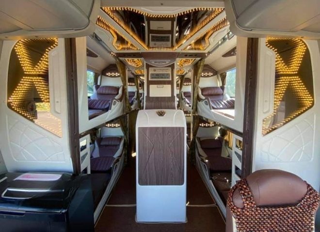Xe Phú Quý Buslines Giường nằm Tiện ích Nội thất Limousine 34 phòng