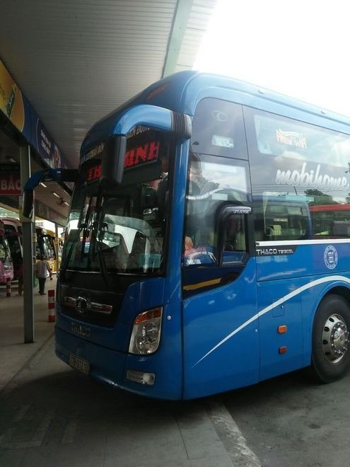 Xe An Bình (Thái Bình) Bên hông xe Giường nằm 40 chỗ